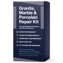 Granite, Marble & Corian Repair Kit (Clear, Black & Acrylic) - Ideal as Quartz Countertop Repair Kit I Works Great for Marble, Porcelain, Ceramic & Granite Surfaces I Also for Bathtub & Tile Repair