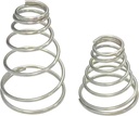 Silver stainless steel spring set, suitable for electric and stove style coffee pot springs (3 sets of electric springs+3 sets of stove springs)