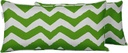 Indoor/Outdoor Polyester Fabric Lumbar Pillow Cover, All-Weather Waterproof Rectangular Cushion Case for Patio Furniture, 16 x 24 Set of 2 - Chevron-33