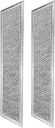 2Pcs 12-Layer Microwave Oven Mesh Grease Filter Aluminum Fit for GE and Monogram, 4 X 15 X 3/32 Inches Microwave Oven