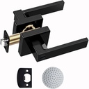 Privacy Door Lever, Matte Black Door Handle Heavy Duty, Keyless Door Knobs for Bedroom, Bathroom