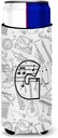 Letter G Musical Note Letters Ultra Beverage Insulators for slim cans