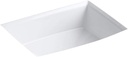 Kohler Archer 19-7/8 in. Rectangle Undermount Bathroom Sink in White with Overflow Drain K-R2355-0