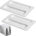 Unomor 2-slice Toaster Cover Bread Machine Dust Cover Silicone Toaster Oven Protector Easy Install Minimalist Design Set of 2