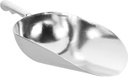 Cabilock 1Pc Zinc Alloy Food Shovel Silver Flour Scoop for Kitchen Dried Fruit Ice Scoop Comfortable Grip for Baking and Cooking