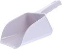 1Pc Lightweight Household Flour Shovel Multipurpose Ice Shovel for Efficient Kitchen Use for Ice Cubes Dried Fruits and Flour Easy to Clean Design White