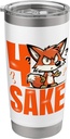 FFS 4-FOX SAKE s Playful Adult Wordplay Stainless Steel Insulated Tumbler