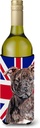 Caroline's Treasures SC9882LITERK Staffordshire Bull Terrier Staffie with English Union Jack British Flag Wine Bottle Hugger Bottle Cooler Sleeve Hugger Machine Washable Collapsible Insulator Beverage