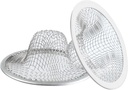 2PCS Kitchen Sink Strainers, 3.6" Top/1.5" Basket, Round Drain Filter Basket Food Catcher, Stainless Steel Bathtub Drain Strainer, Shower Hair Drain Catcher