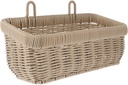 VICASKY Woven Hanging Wall Basket Large Gray Vegetable Storage Basket for Kitchen Ginger Garlic Organizer Multi Purpose Fruit Holder and Portable Storage