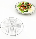i Kito Wire Steamer Kettle Rack Holder Fit For All Pots Pans Up To 4L Cookware Easy Cooking Steaming Vegetables Foods (Small-Dia 5inch)