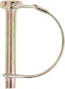 Koch Industries 4021513 PTO Locking Pin with Round Wire Retainer, 5/16 x 2-1/4-Inch, Yellow Zinc Plated