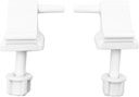 2Pack Toilet Seat Hinge Replacement Plastic Toilet Seat Blots and Nuts Toilet Seat Hardware for Toilet Seat Lid Repair Replacement