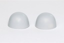 Sterling Color Replacement Plastic Toilet Bolt Caps - Set of 2 - Ice Gray