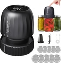 ZPP Mason Jar Vacuum Sealer, Electric, Automatic, Black, Plastic, Metal, Sealer, Vacuum Sealer