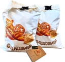 2 Pack Reusable Bread Bag, Sustainable Bread Storage w/Zipper, Freezer Bag, 100% Cotton, Eco-Friendly, Homemade Sourdough Bread Loaf Container, XLarge Reusable Food Storage Box