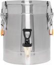 10L Stainless Steel Insulated Beverage Dispenser with Faucet, Tabletop 48H Insulation Barrel with Lid, Portable Water Bucket for Party, Outdoor Picnic, Travel, Cafe, Buffet, Restaurant (10L)