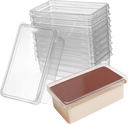 10pcs Transparent Cake Boxes with Lids for Small Cakes and Mousse Desserts Portable Clear Containers for Tiramisu Multi Purpose Dessert Storage and Display