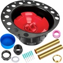 Freestanding Tub Drain Rough-in Kit, ABS Plastic Adapter, Bathtub Drain Kit with Brass Tail Pipes, Compatible with Freestanding Bathtub, Floor Mounted Bathtub and Copper Bathtub 1pcs