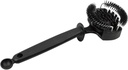Coffee Machine Cleaning Brush, Espresso Group Head Cleaner, Upgrade Large Nylon Brushes with Long Handle & Spoon, Home Cleaning Tool(Black)