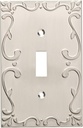Franklin Brass Classic Lace 1-Pack Toggle Wall Plate Brushed Nickel W35070-SN-C