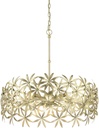 Minka Lavery 2145-735 Flower Child Pendant Ceiling Light, 5-Light 300 Total Watts, 26" H x 26" W, Ambry Gold