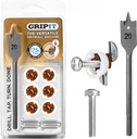 Gripit Brown Drywall Anchors (Up to 175Ibs/79kg) | Heavy Duty Drywall Anchors | Wall Anchors and Screws for Drywall | Anchors and Screws Kit | Plaster Wall Anchors | 3/4" Inch Drill Bit | Reusable