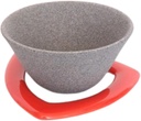 COFIL Japanese Ceramic Coffee Filter, Made in Japan, Reusable Dripper, Red Holder