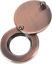 Veemoon Peephole Cover for Home Rotating Door Viewer Lid Easy Install Privacy Protector for Door Peephole Copper Finish Secure Your Space with Block Function