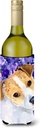 Caroline's Treasures SS8740LITERK Jack Russell Terrier Wine Bottle Hugger Bottle Cooler Sleeve Hugger Machine Washable Collapsible Insulator Beverage Insulated Holder
