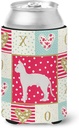 Caroline's Treasures CK5622CC German Rex #3 Cat Love Can or Bottle Hugger, Red Cooler Washable Drink Sleeve Collapsible Beverage Insulated Holder, Can Hugger, Multicolor