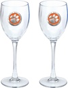 Heritage Pewter Clemson Glass Water Goblets – Set of 2 | 12 OZ Goblet Glasses | Expertly Crafted Pewter Glass