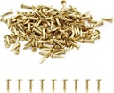 BokWin 200 Pcs Tiny Brad Nails Brass String Art Nails 1.2x6mm Wood Finish Nails for DIY Pictures Boxes Decorative Household Accessories