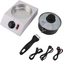 Aluminum Chocolate Melting Pot Chocolate Tempering Machine Commercial Electric Chocolate Melter Hot Pot Suitable For Chocolate Butter Cheese Cream Candy Milk Coffee Desserts(US Plug 110V)