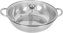 1set Stainless Steel Two-flavor Hot Pot Lid Induction-compatible Cookware for Home Cooking Non-leaking Divider Design for Ramen Soup and Stews Random Style