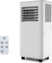 GarveeHome 8,000 BTU Portable Air Conditioner, AC Unit - Cools Rooms to 350 Sq.Ft with Dehumidifier, Remote, Timer for Bedroom/Office
