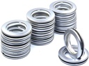 Ailejia 20 Pack Curtain Grommets Lnner Diameter Silencer Sliding Grommet Kit Sheers Grommets Reusable Silencer Sliding Easy snap Install Silver 1.7 Inch Inner Diameter Fasteners (Silvery)