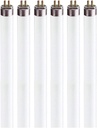 Circle F8T5 Flourescent Light Bulbs - 12 inches Under Cabinet Bulb - Cool White 4100k 8 Watt Tube Bulb - Pack of 6