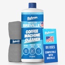 Descaling Solution Compatible with Breville | Free Cleaning Cloth | 12 Month Supply | Made in the USA | Descaling Kit for all Breville Machines | 32 Oz | Coffee Machine Cleaner and Decalcifier