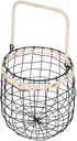 Hemoton Vintage Hanging Wire Fruit Storage Basket with Handle Stylish Iron Tabletop Organizer for Kitchen Countertop Decor Versatile Home Accessory
