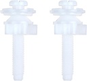 2 Pack Toilet Hinge Screws Essential Toilet Hardware Kits Toilet Seat Screws Simple & Effective Installation