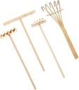 Mini Zen Garden Rake Tools Miniature Tabletop Rock Sand Zen Garden Accessories Small Rake Set for Gardening Bamboo Mini Zen Sand Rakes for Home Office Garden Decor