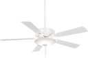 Minka-Aire F656L-WH Contractor Uni-Pack 52 Inch LED Pull Chain Ceiling Fan in White Finish