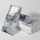 10pcs Peel and Stick Wall Panels (23.6"x11.8",) Marble PVC Waterproof Backsplash Tiles for Kitchen, Bathroom, Peel and Stick Tile，White Gray (Blue+Gold, 23.6 inches * 11.8 inches)