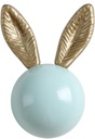 Ceramic Cabinet Knobs Door Furniture Handles Modern Knobs and Handles Kids Room Drawer Dresser Knob 2PCS (Rabbit,Green)
