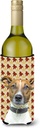 Caroline's Treasures KJ1204LITERK Fall Leaves Jack Russell Terrier Wine Bottle Hugger Bottle Cooler Sleeve Hugger Machine Washable Collapsible Insulator Beverage Insulated Holder
