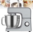 Food Mixers for Baking, Stand Mixer Cake Mixer Electric Kitchen Food Mixer with 6 Speeds Adjustable, Bakery Pizzeria (Silver)
