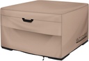 ULTCOVER Patio Fire Pit Table Cover Square 50 inch Outdoor Waterproof Fire Bowl Cover