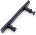 Bathroom Kitchen Shower Door Handle Stainless Steel Handle for Tempered Shower Glass Door, Black -300mm