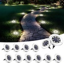 SOLPEX Solar Lights Outdoor Waterproof, 12 Pack Solar Ground Lights, Solar Garden Lights Landscape Lighting for Pathway Driveway Patio Backyard Walkway (Cool White)
